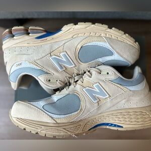 New Balance Tan and Blue/Gray